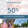 Veterans Day promotion from BONNEY WATSON graphic